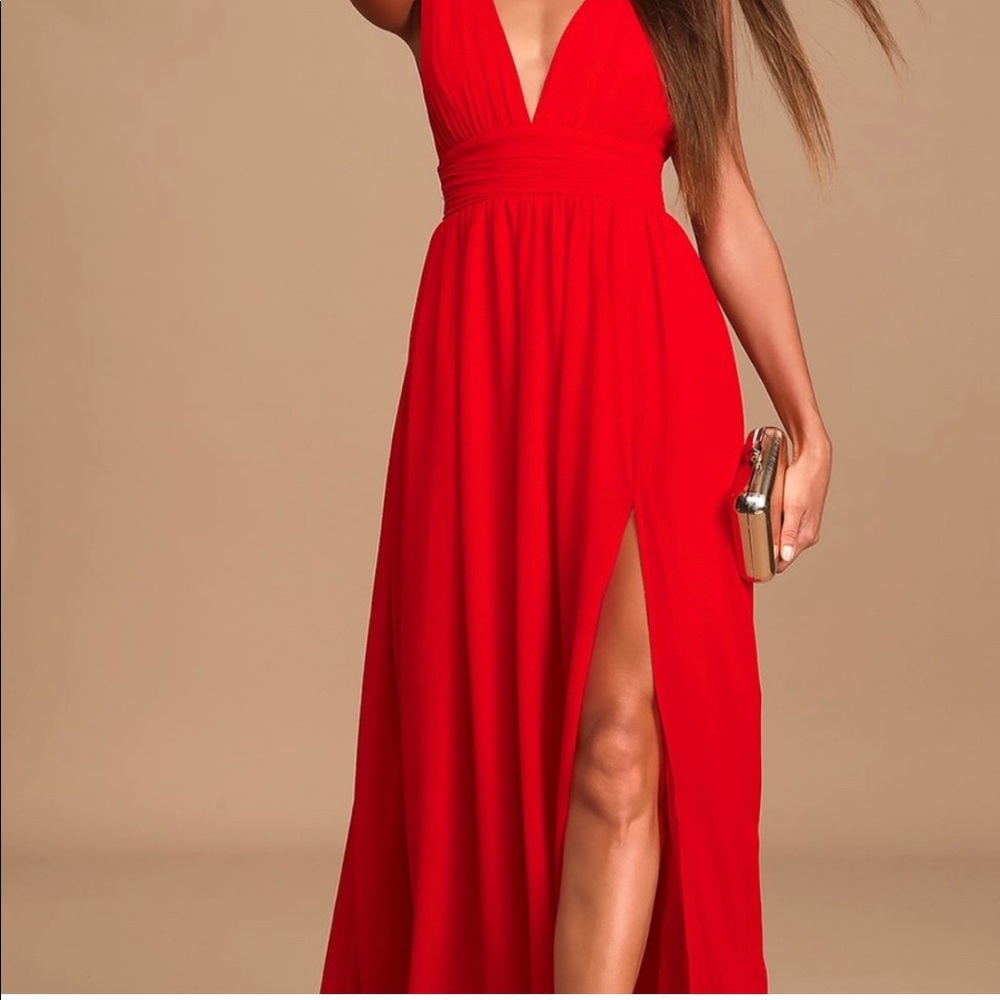 Lulu’s Heavenly Hues Red Dress